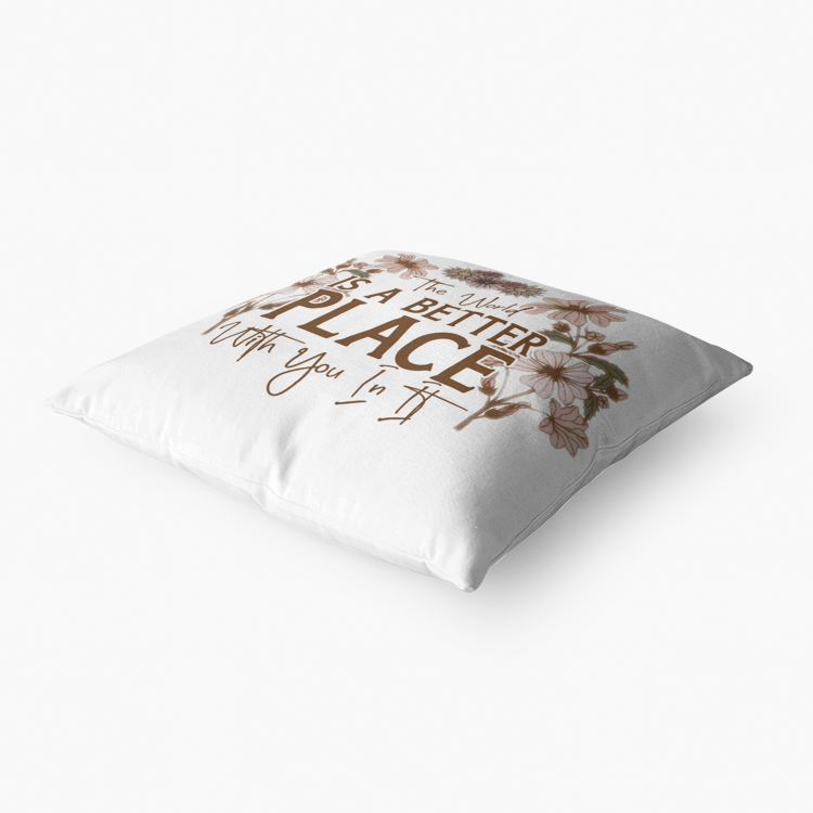 Better Place Throw Pillow