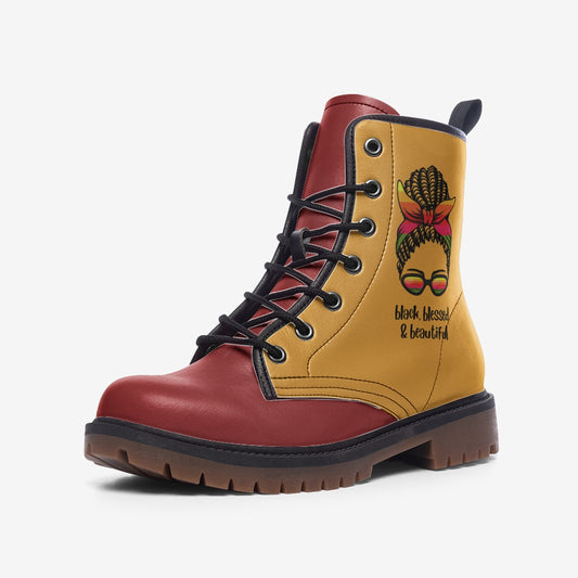 Blk is beautiful boots MT