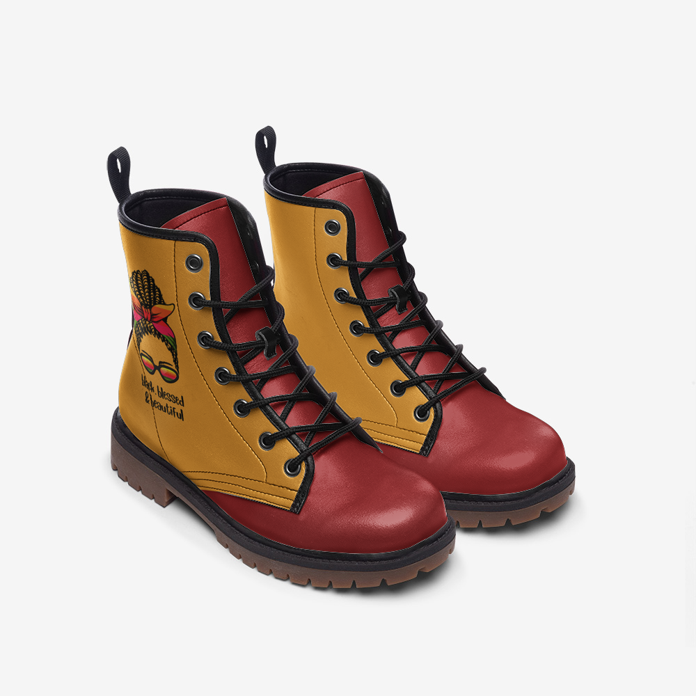 Blk is beautiful boots MT