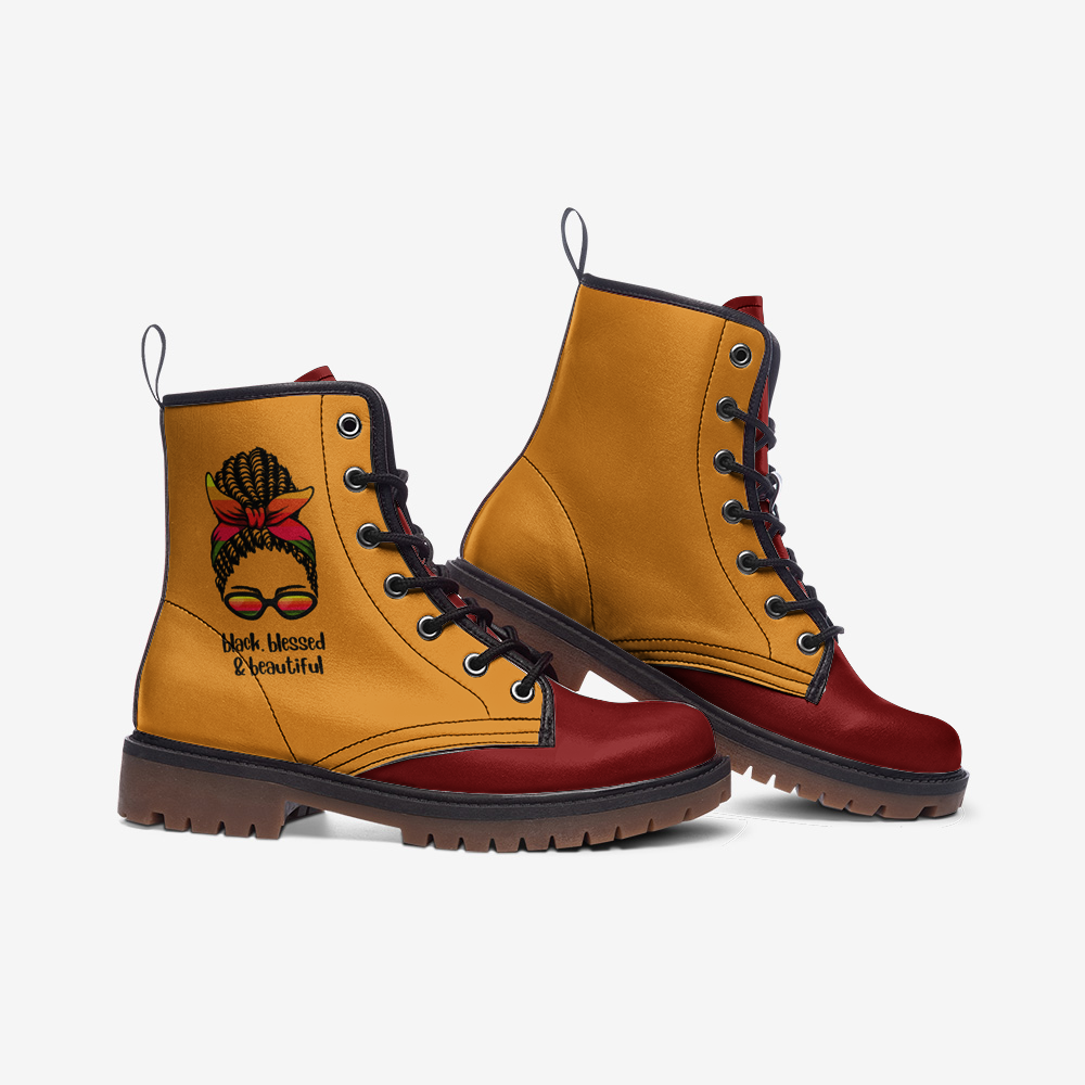 Blk is beautiful boots MT