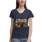 Women's 100% Cotton V‑Neck T‑shirt