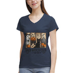 Women's 100% Cotton V‑Neck T‑shirt