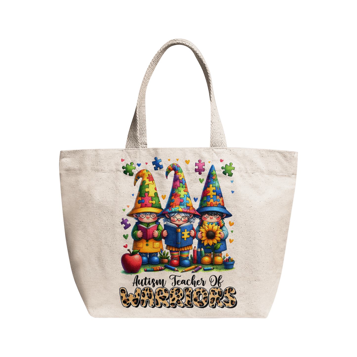 Teacher Natural Canvas Tote Bags