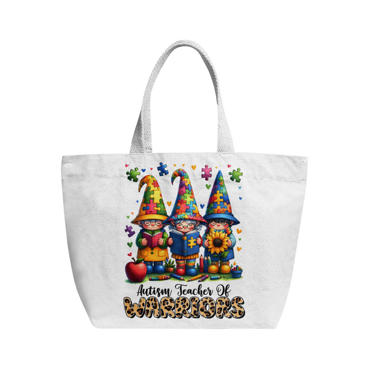 Teacher Natural Canvas Tote Bags