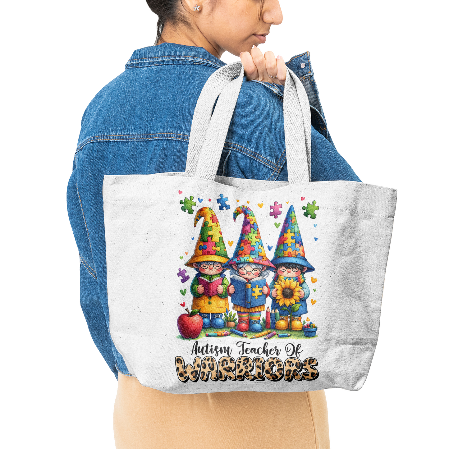 Teacher Natural Canvas Tote Bags