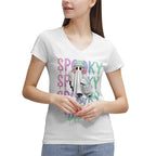 Women's 100% Cotton V‑Neck T‑shirt