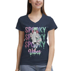 Women's 100% Cotton V‑Neck T‑shirt