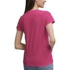 Women's 100% Cotton V‑Neck T‑shirt