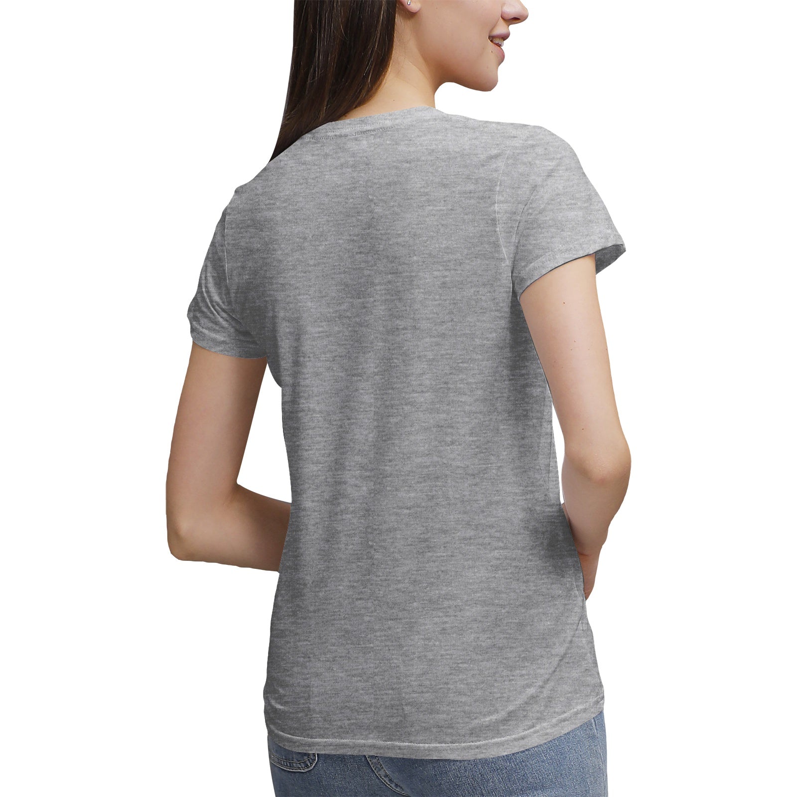 Women's 100% Cotton V‑Neck T‑shirt