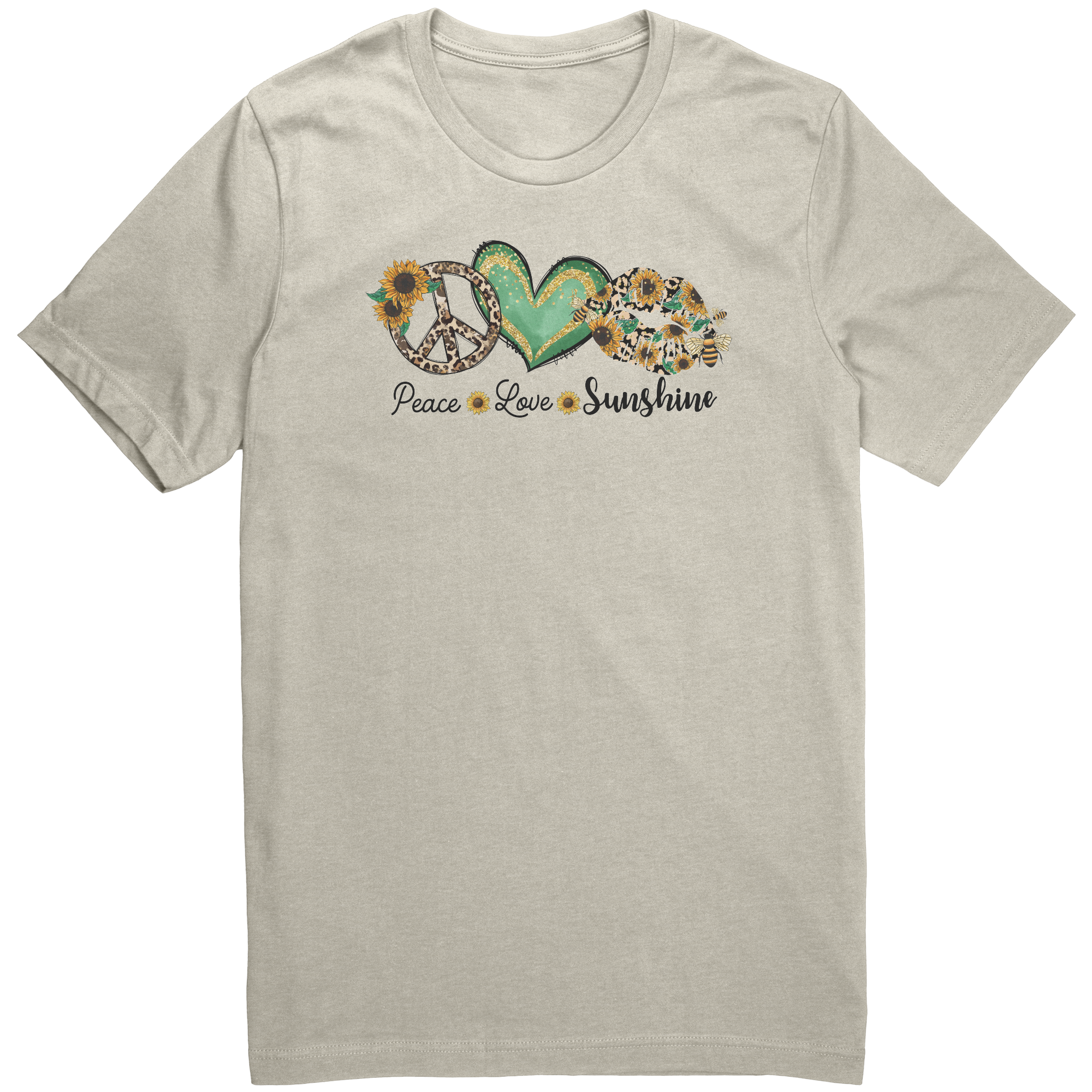 Peace_Love_Sunshine_Tee_Heather_Dust_Front_Mockup.png