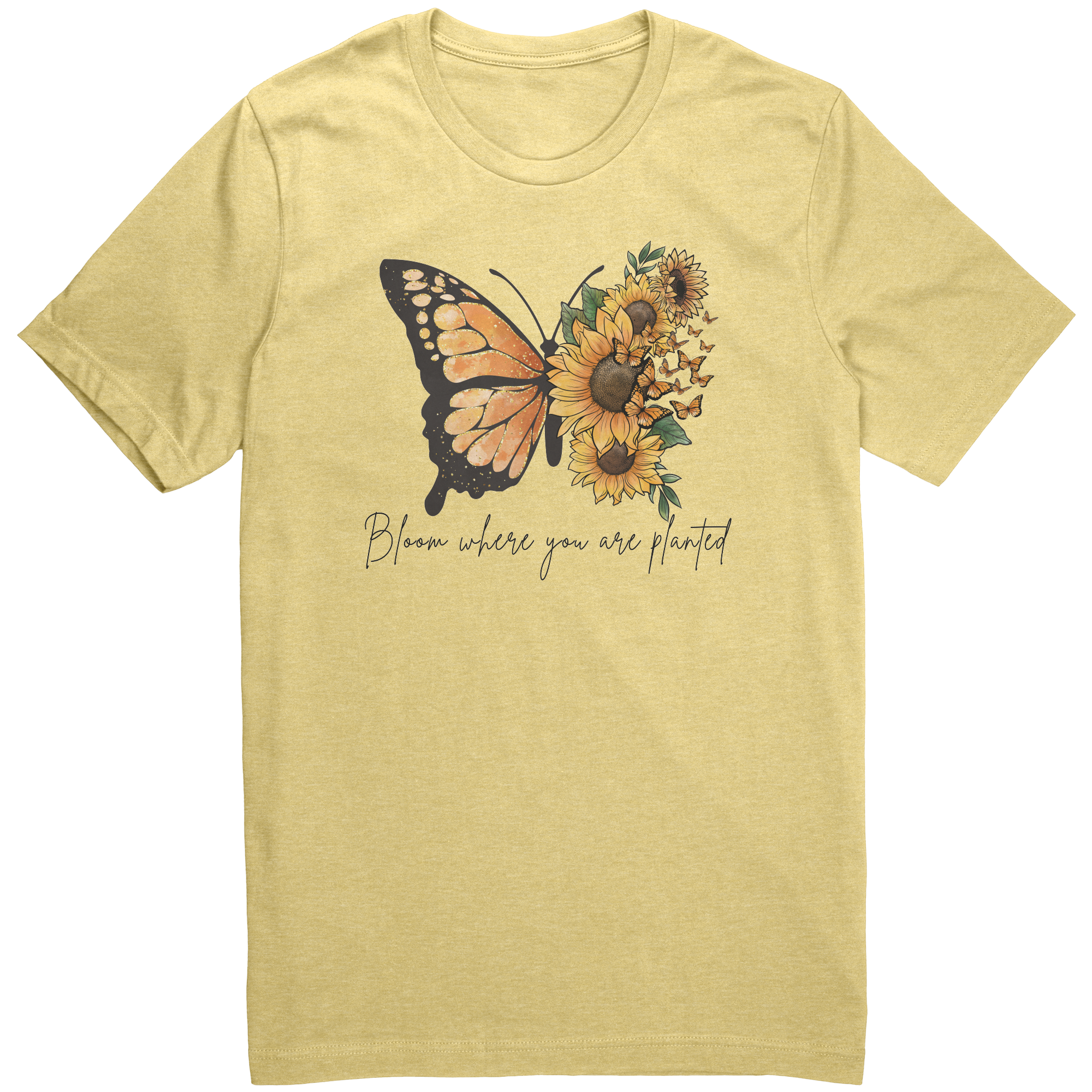 Sunshine_Tee_Heather_Yellow_Front_Mockup.png