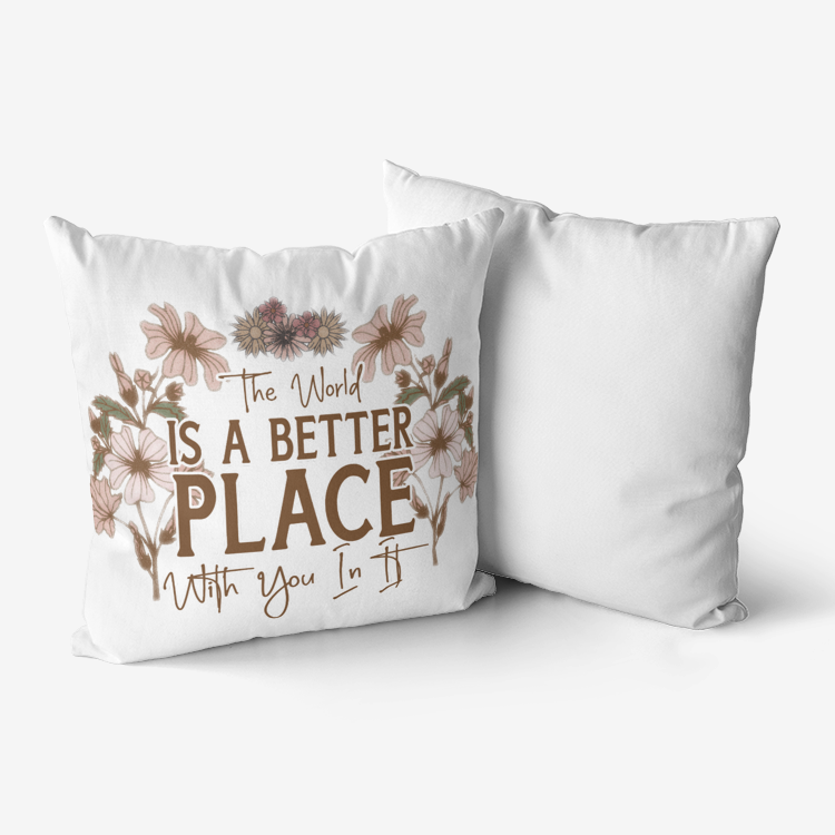 Better Place Throw Pillow