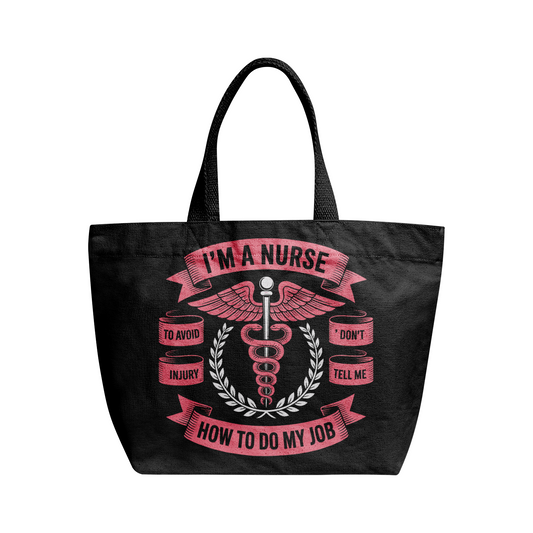 I'm a nurse Natural Canvas Tote Bags