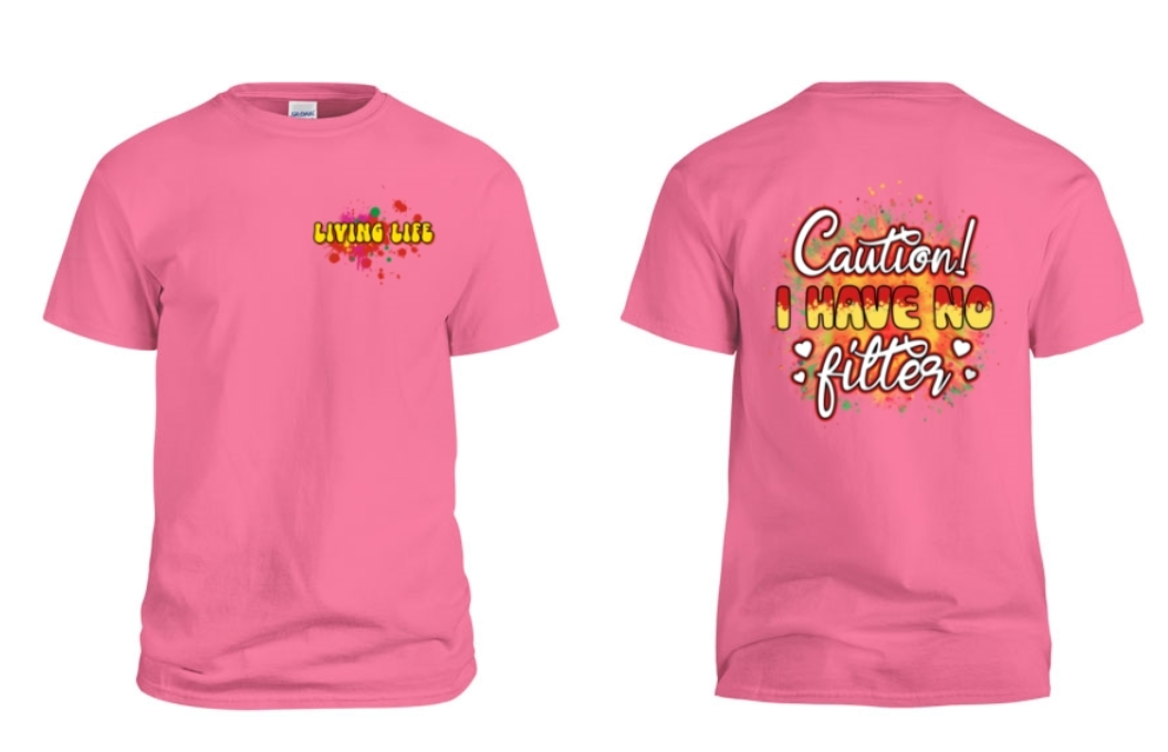 Living life short sleeve tee