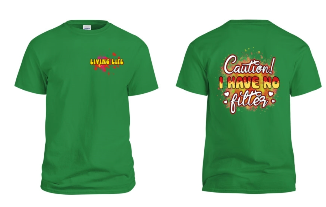 Living life short sleeve tee