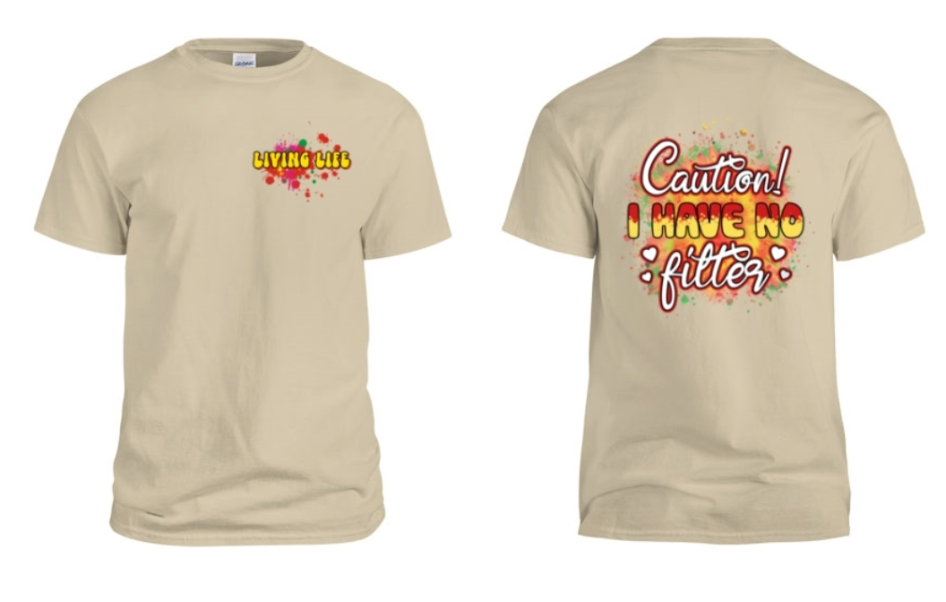 Living life short sleeve tee